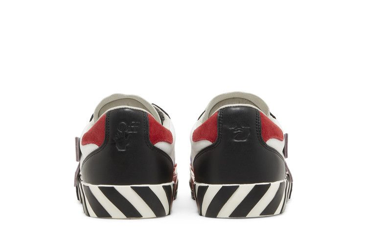 Кроссовки Off-White Floating Arrow Low Vulc Leather 'Black White Red'