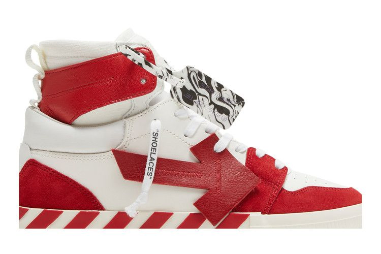 Кроссовки Off-White Vulc Sneaker High 'White Red'
