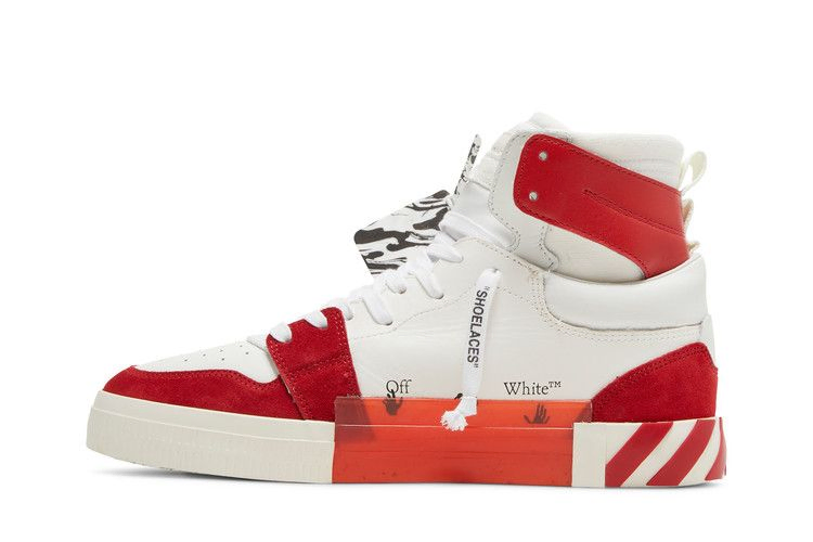 Кроссовки Off-White Vulc Sneaker High 'White Red'