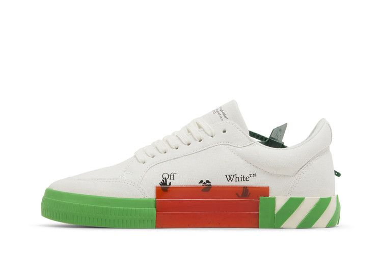 Кроссовки Off-White Vulc Sneaker 'White Fluo Green'