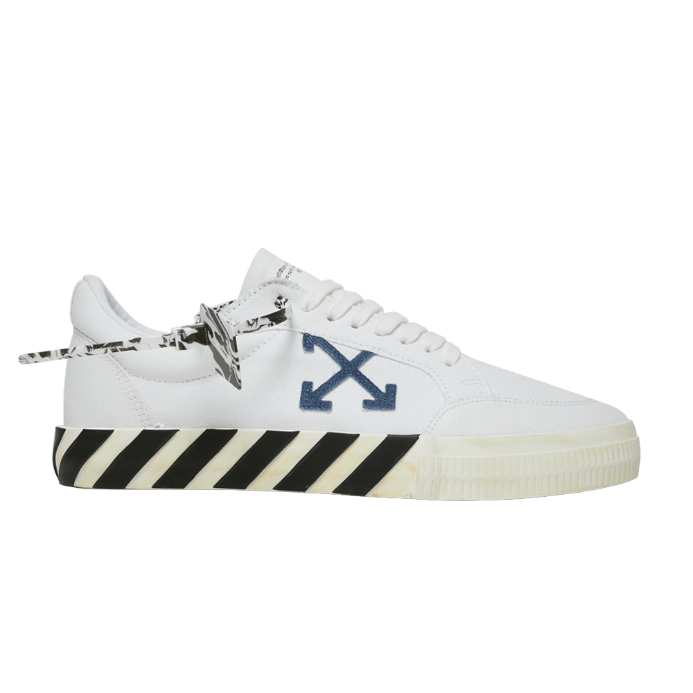 Кроссовки Off-White Vulc Sneaker 'White Navy Blue' 2021
