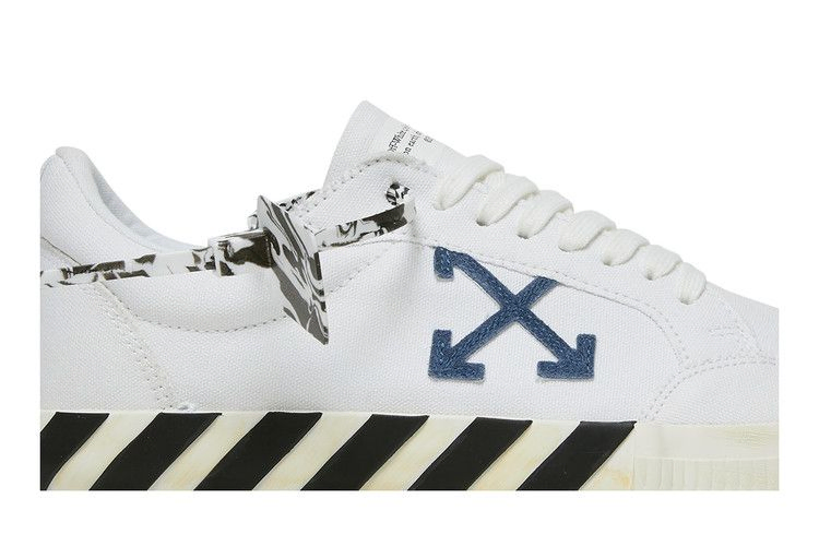 Кроссовки Off-White Vulc Sneaker 'White Navy Blue' 2021