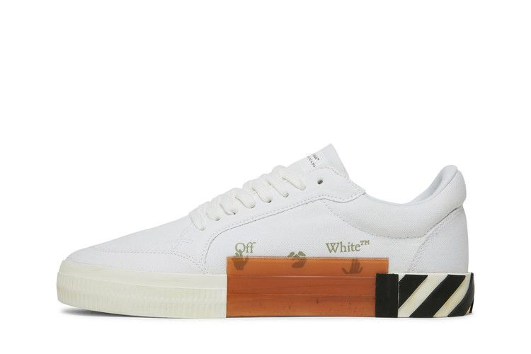 Кроссовки Off-White Vulc Sneaker 'White Navy Blue' 2021