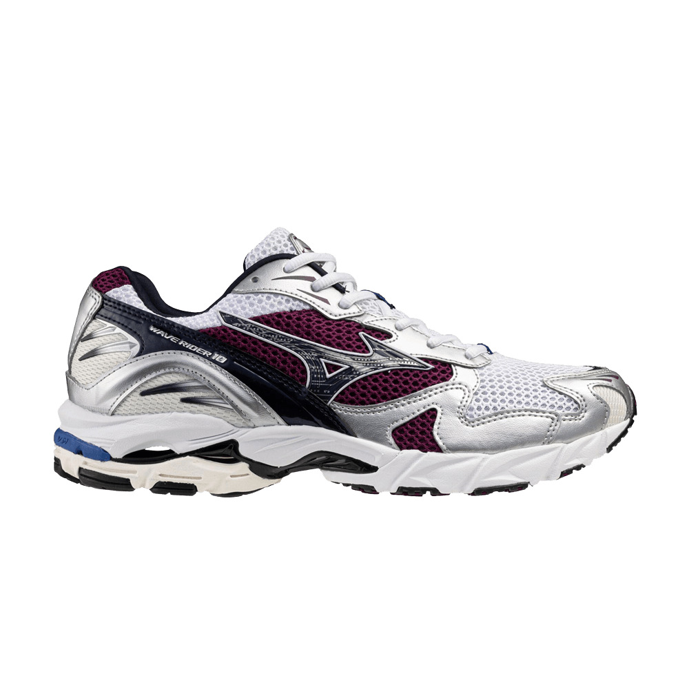 Кроссовки Mizuno Wave Rider 10 'White Dark Purple'
