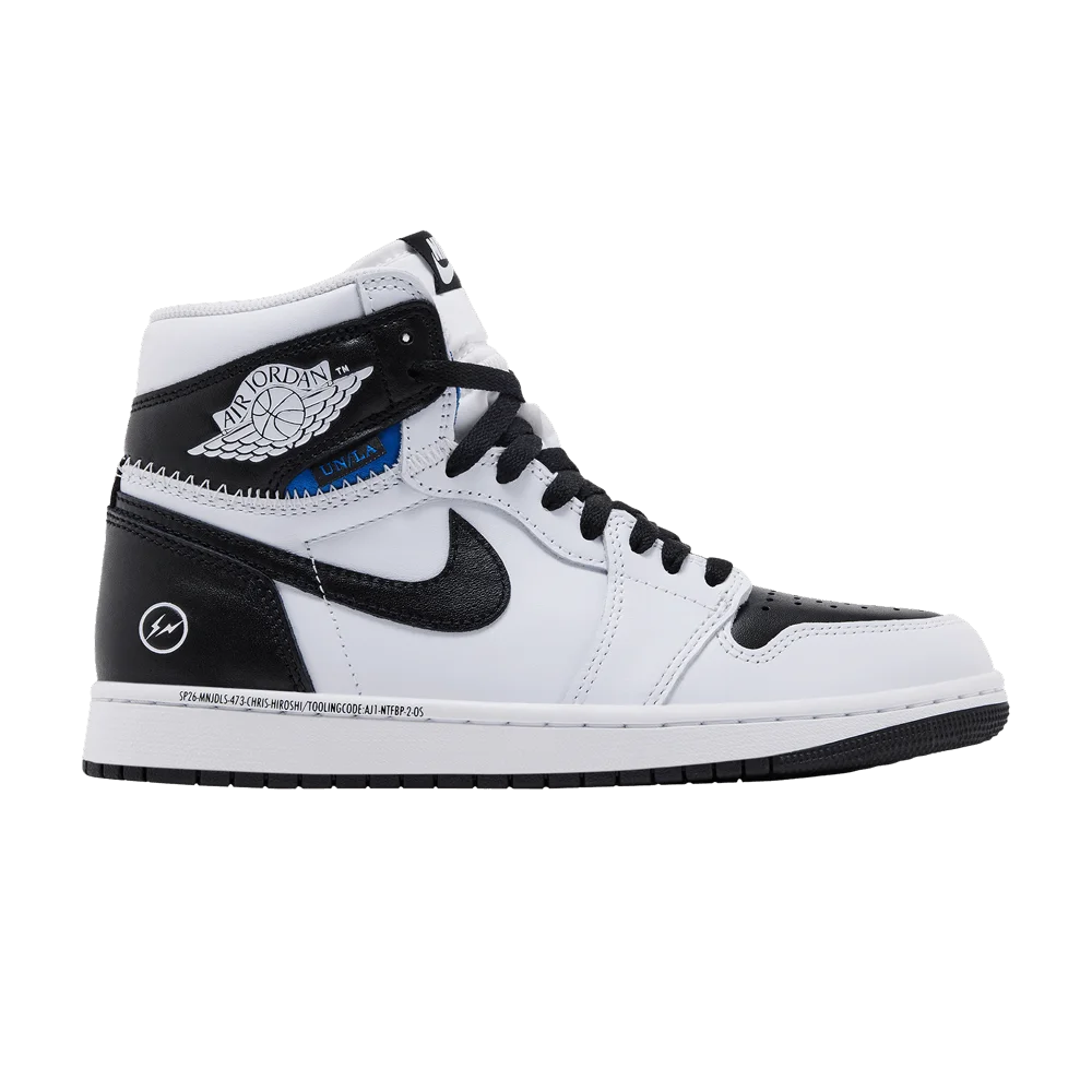 Кроссовки Fragment Design x Union LA x Air Jordan 1 Retro High OG SP 'White Black'