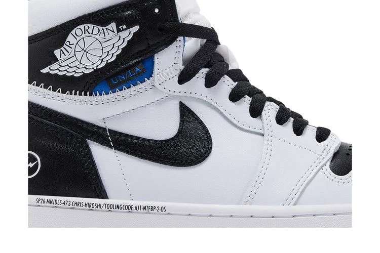 Кроссовки Fragment Design x Union LA x Air Jordan 1 Retro High OG SP 'White Black'