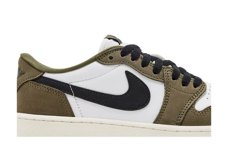 Кроссовки Air Jordan 1 Low GS 'Medium Olive'