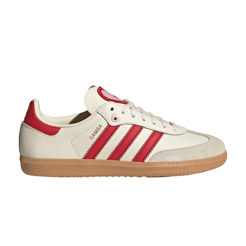 Кроссовки adidas Samba OG J 'Cream White Better Scarlet Gum'