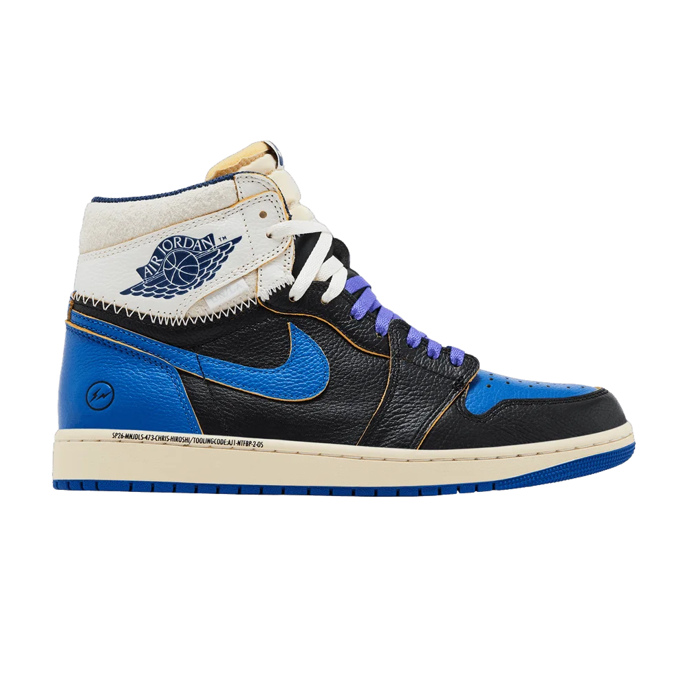 Кроссовки Fragment Design x Union LA x Air Jordan 1 Retro High OG 'Sport Royal'