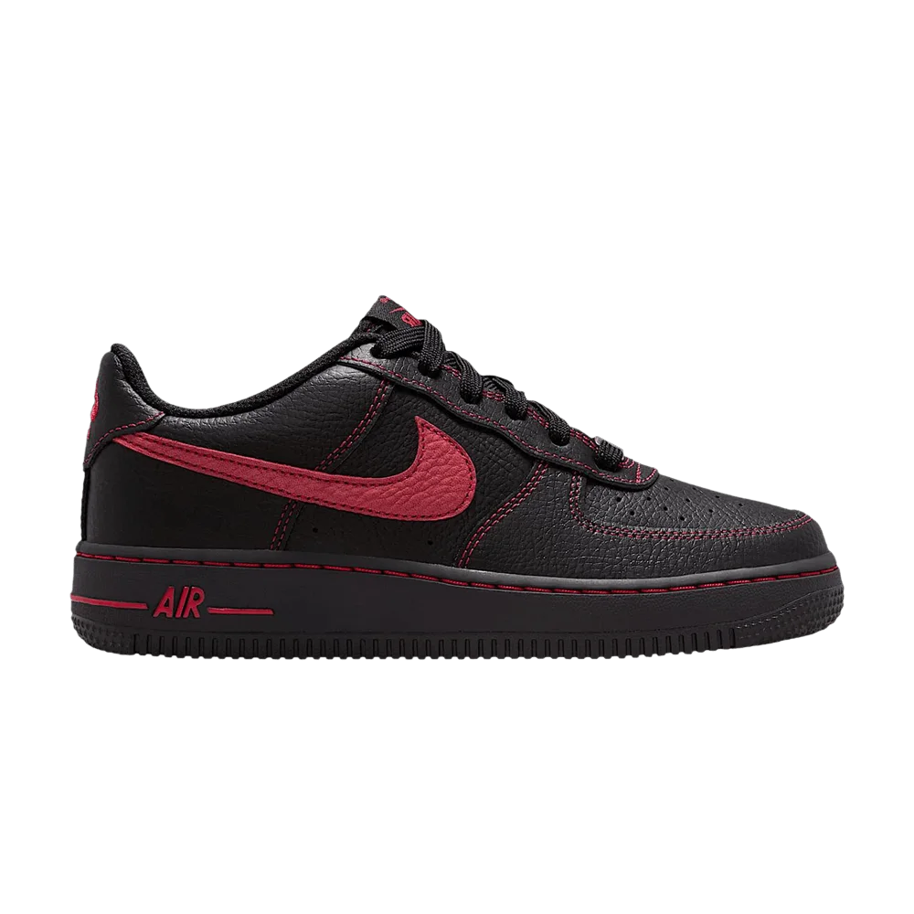 Кроссовки Nike Air Force 1 LV8 GS 'Black/Black/Black/University Red'