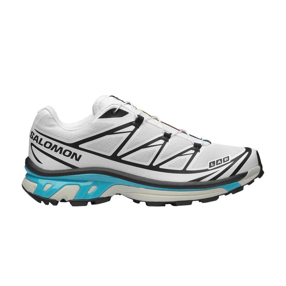 Кроссовки Salomon XT-6 'Black White Blue Curacao'