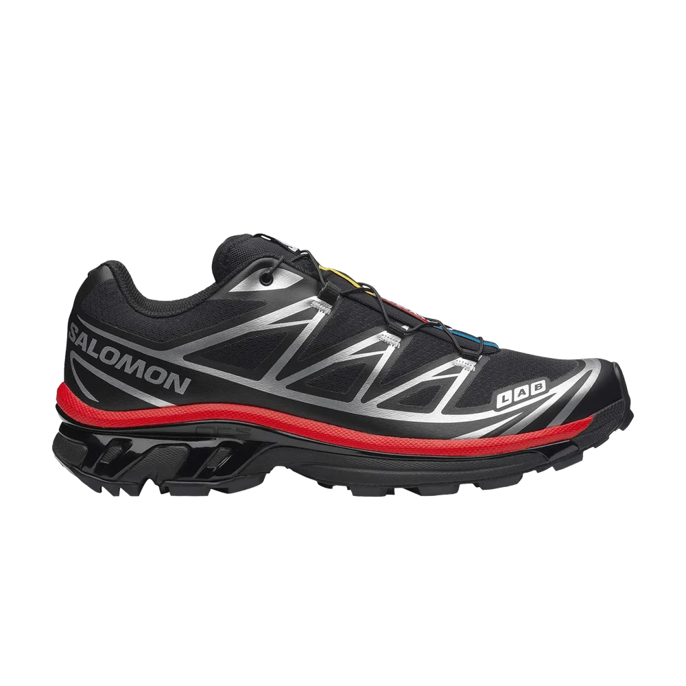Кроссовки Salomon XT-6 'Black Fiery Red Silver'