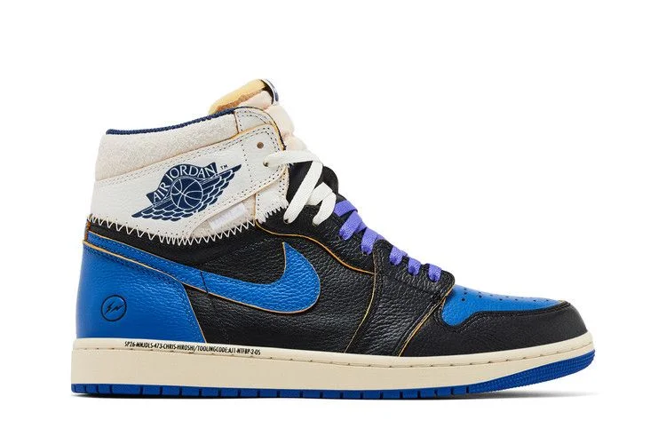 Кроссовки Fragment Design x Union LA x Air Jordan 1 Retro High OG 'Sport Royal'