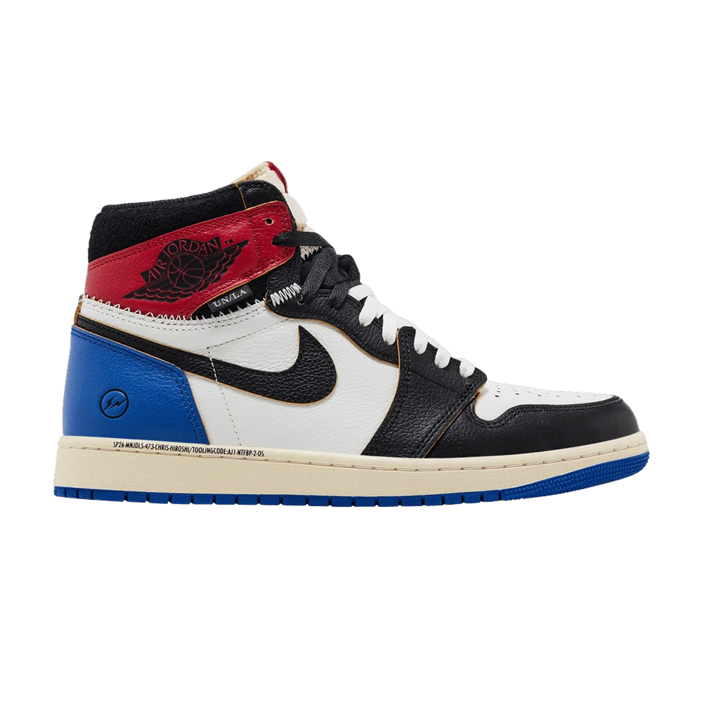 Кроссовки Fragment Design x Union LA x Air Jordan 1 Retro High OG 'Varsity Red'