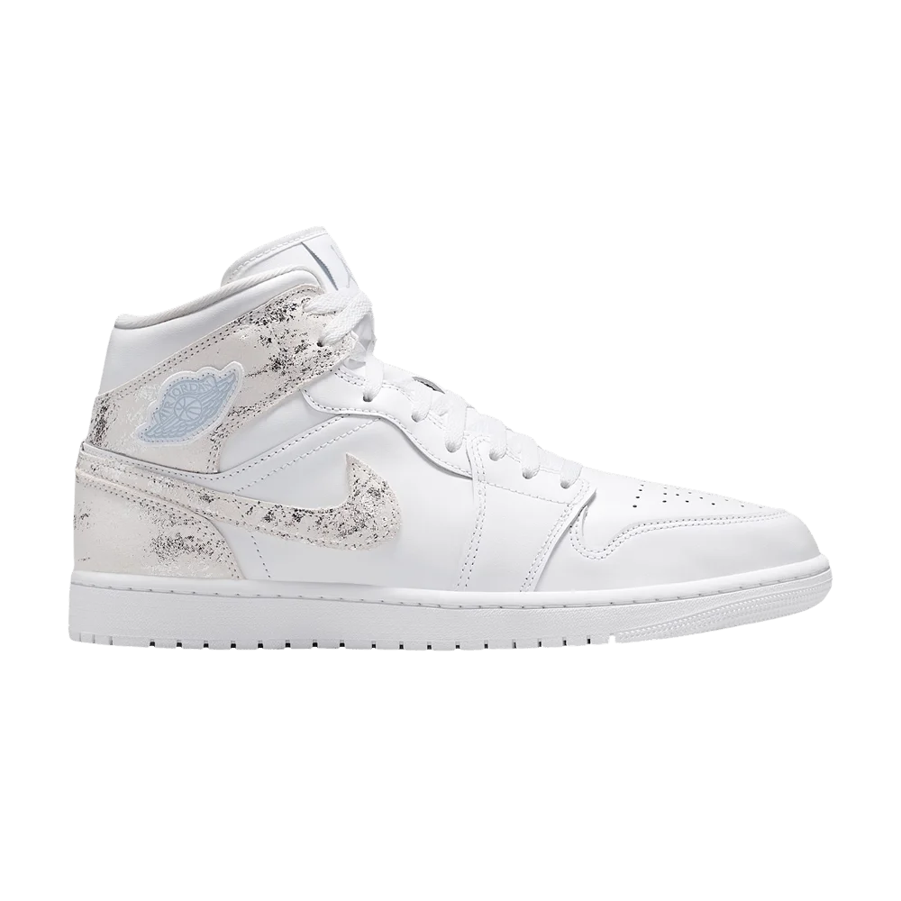 Кроссовки Air Jordan 1 Mid SE 'White Field Silver'