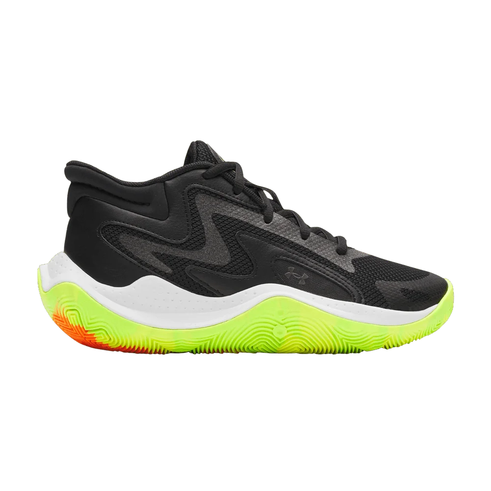Кроссовки Under Armour Jet '25 GS 'Metallic Black Hyper Green'