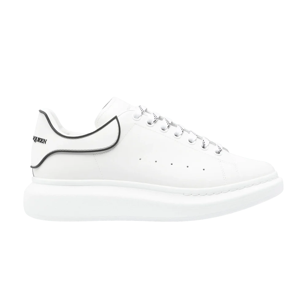Кроссовки Alexander McQueen Oversized Sneaker 'White Black Contrast Heel'