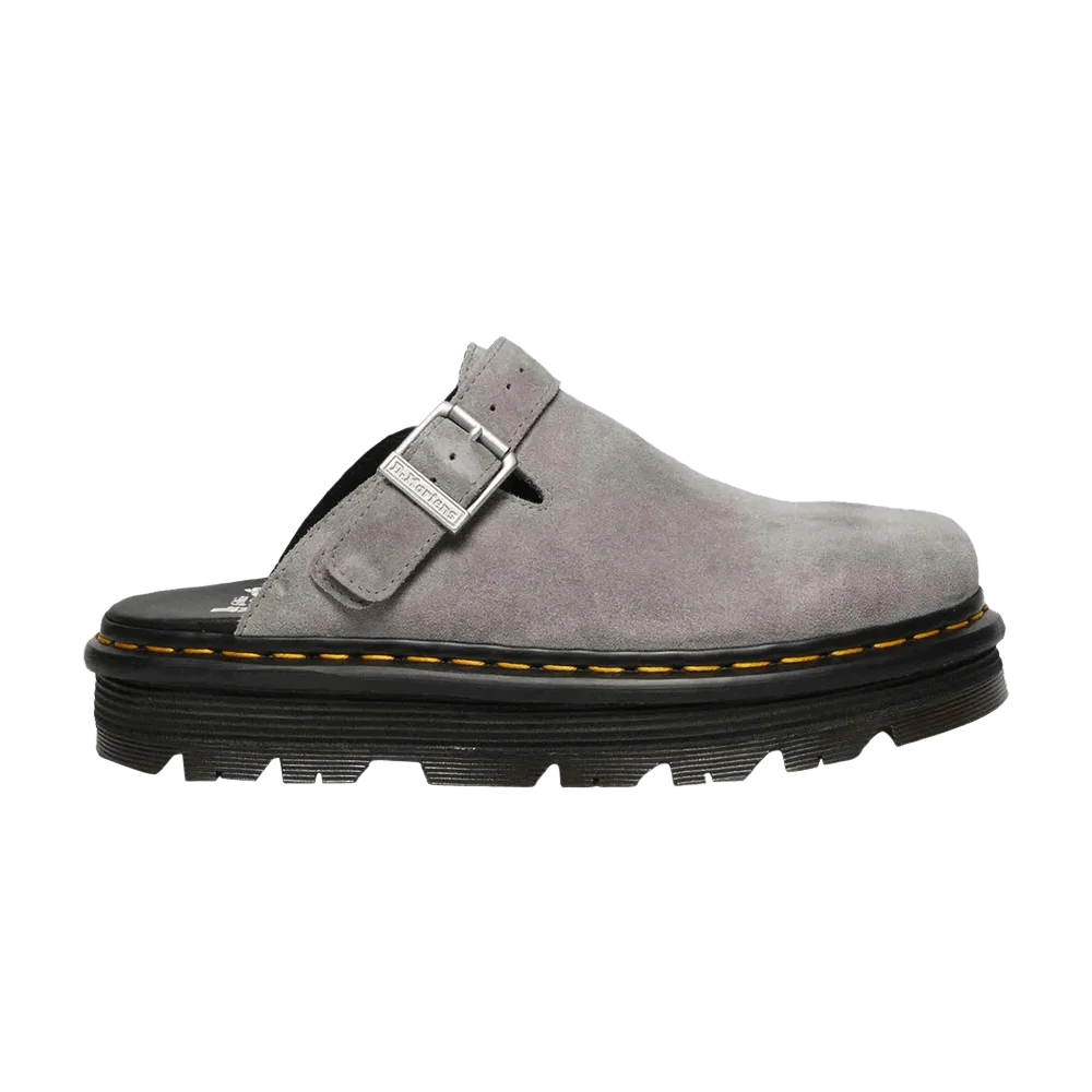 Кроссовки Dr. Martens Zebzag Suede Slingback Platform Mule 'Grey'