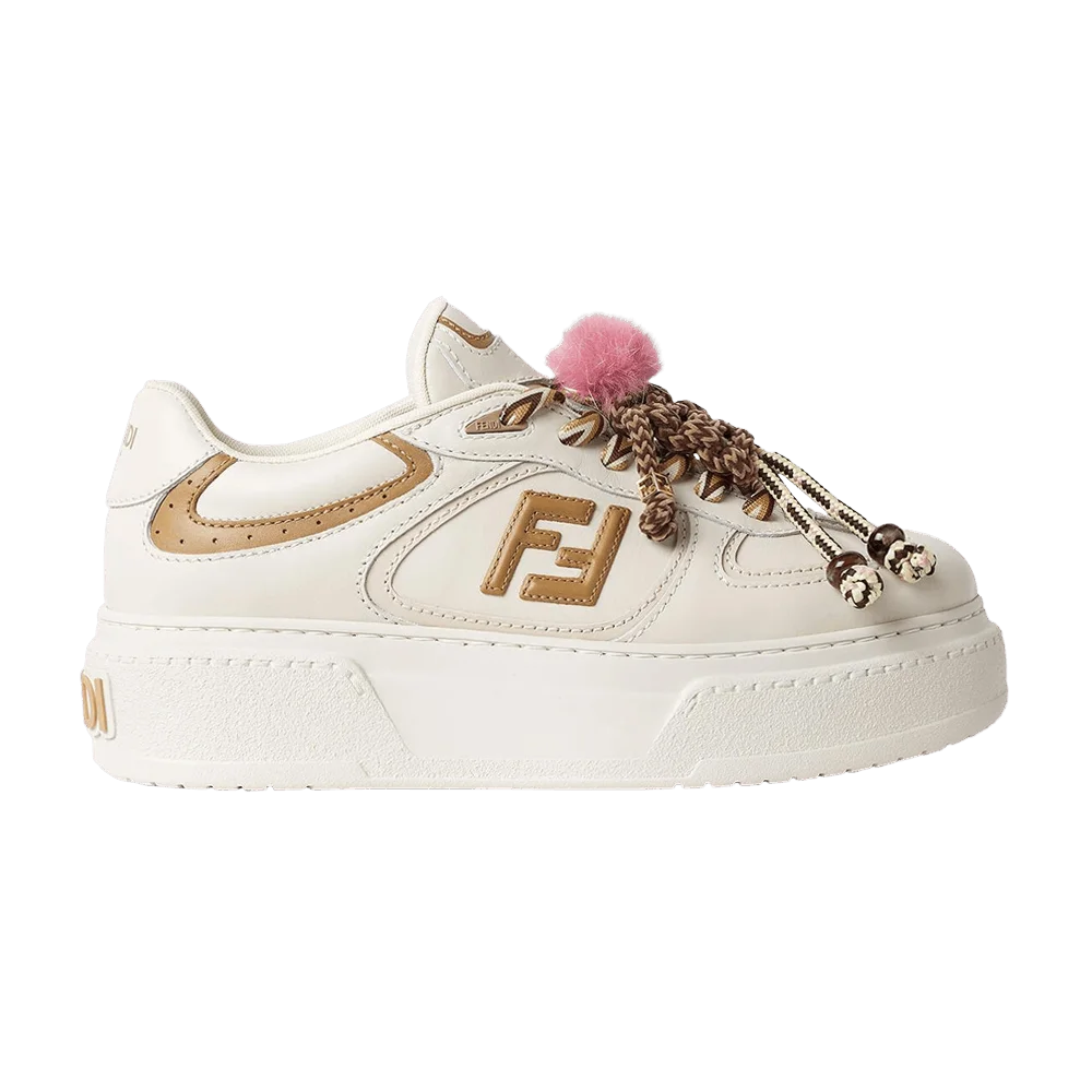 Кроссовки Fendi Wmns Match 'White Beige Charms'