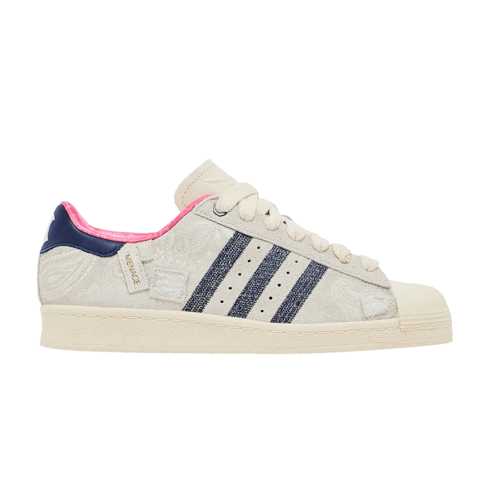 Кроссовки MENACE x adidas Superstar 82 'Wonder White Dark Blue'