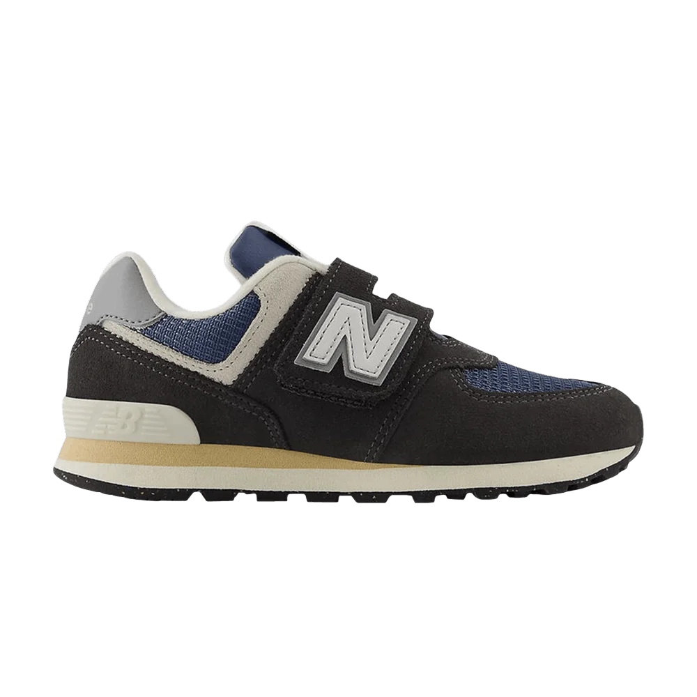 Кроссовки New Balance 574 Little Kid Wide 'Black Cement Slate Grey'
