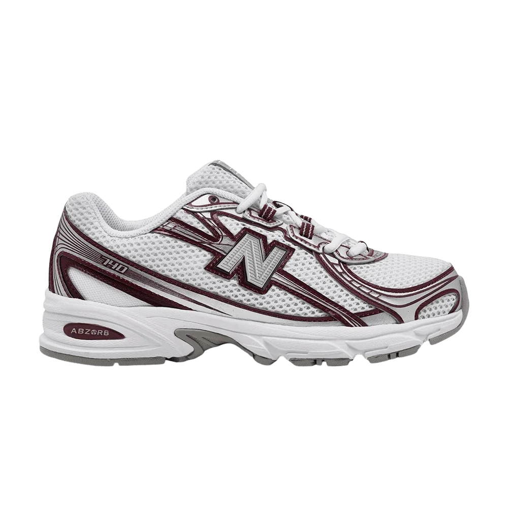 Кроссовки New Balance 740 'White Burgundy Silver'