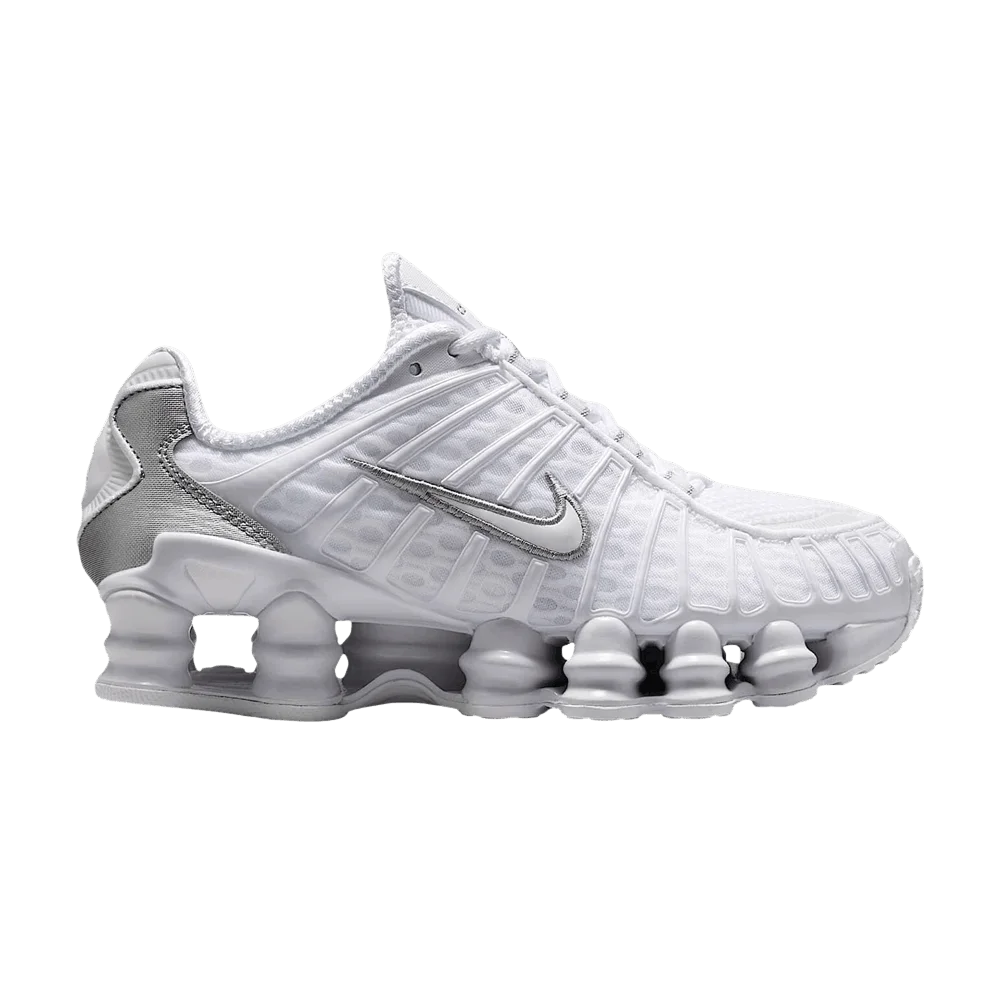 Кроссовки Nike Shox TL GS 'White/Metallic Silver/Max Orange/White'