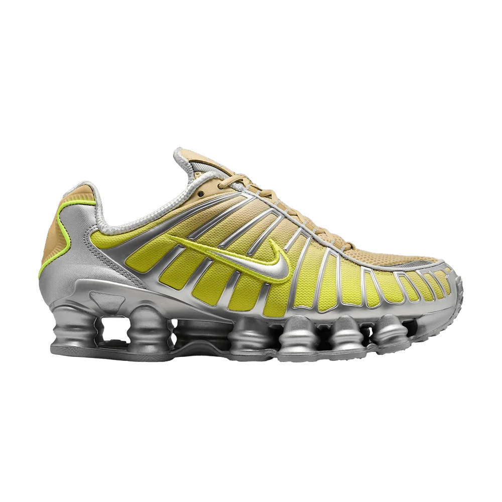 Кроссовки Nike Wmns Shox TL Fade 'Team Gold/Metallic Silver/Pure Platinum/Volt'