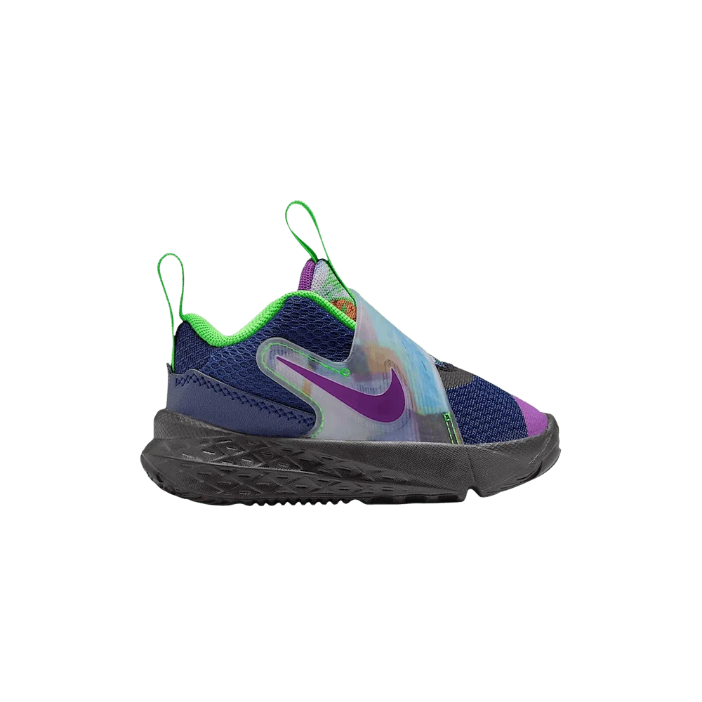Кроссовки Nike Team Hustle D 12 TD 'Blue Void/Black/Green Strike/Vivid Purple'