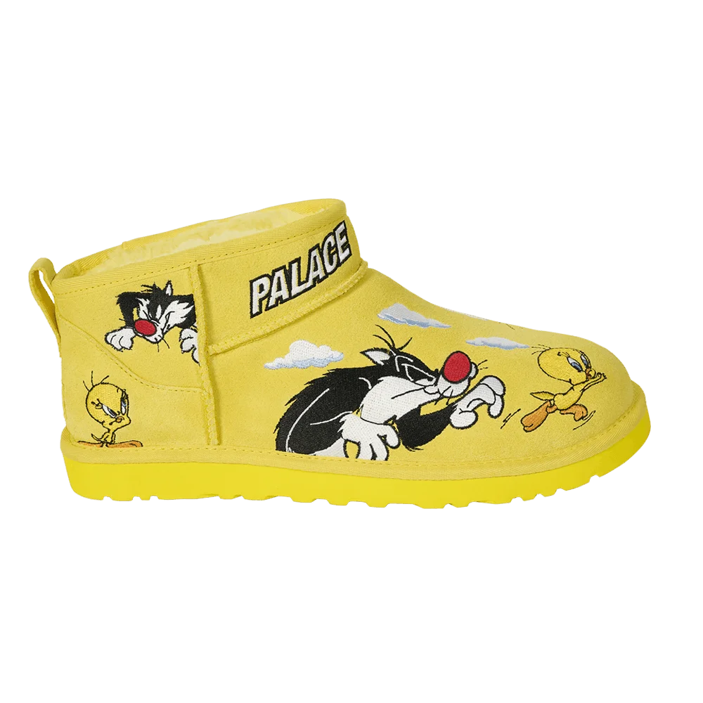 Кроссовки Palace x Looney Tunes x UGG Classic Ultra Mini Boot 'Yellow'
