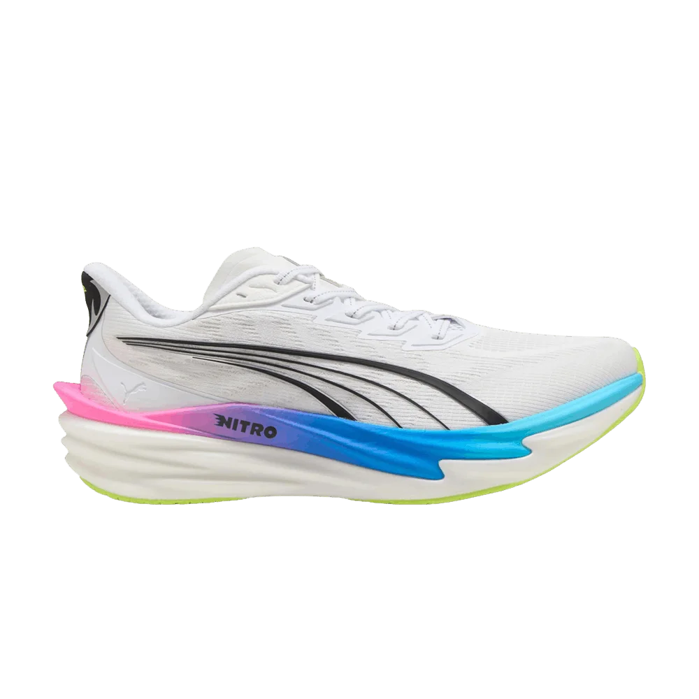 Кроссовки Puma Deviate Nitro 4 'White Poison Pink Ultra Blue'