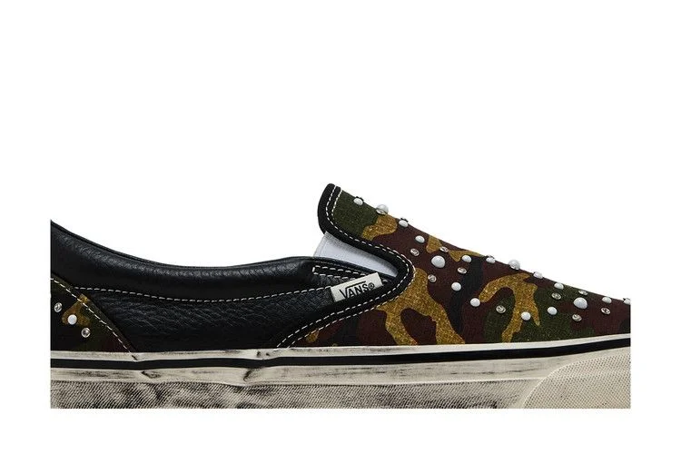 Кроссовки Vans Premium Classic Slip-On 'Pearlized Pack - Camo Black'