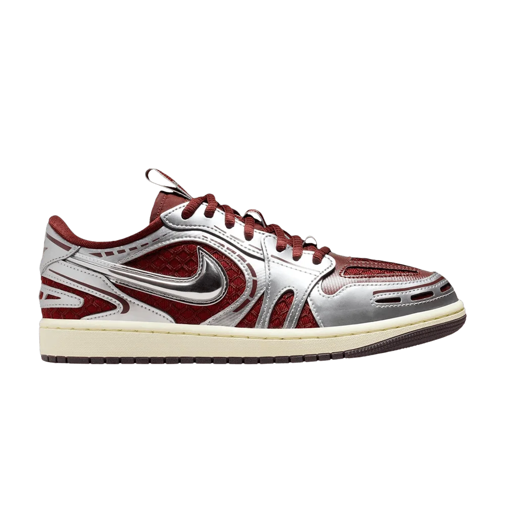 Кроссовки Wmns Air Jordan 1 Low Method of Make V3 'Dark Team Red Metallic Silver'