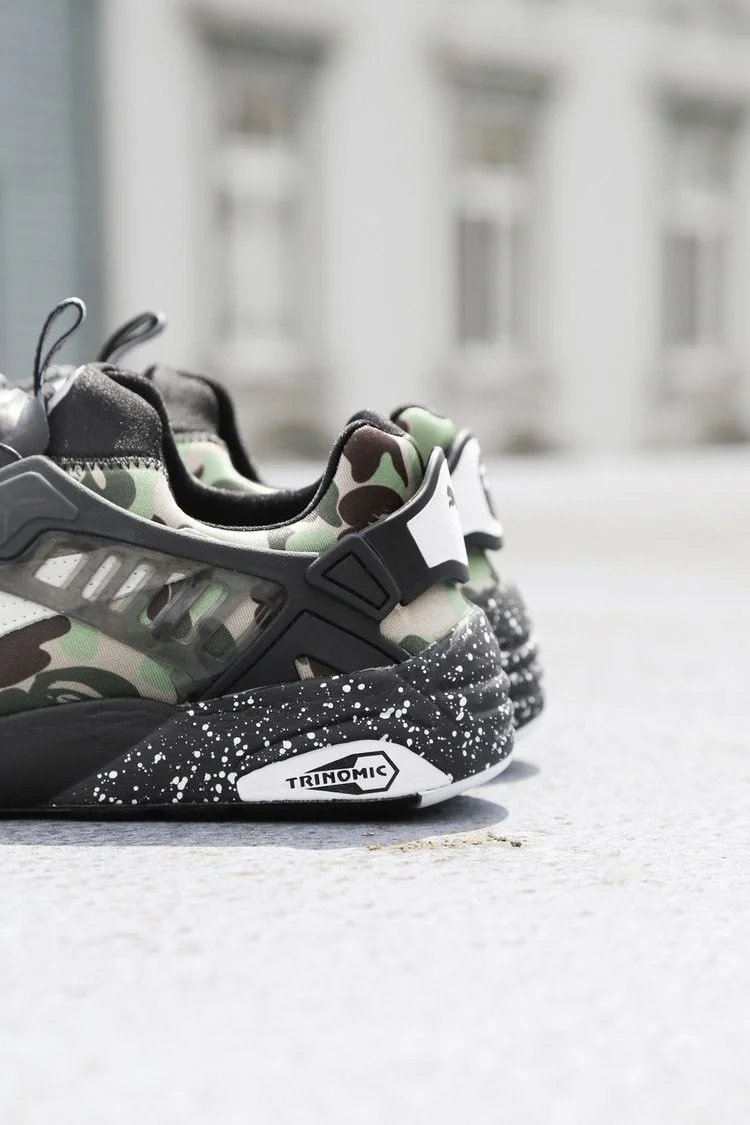 Кроссовки A Bathing Ape x Puma Disc Blaze 'Camo'