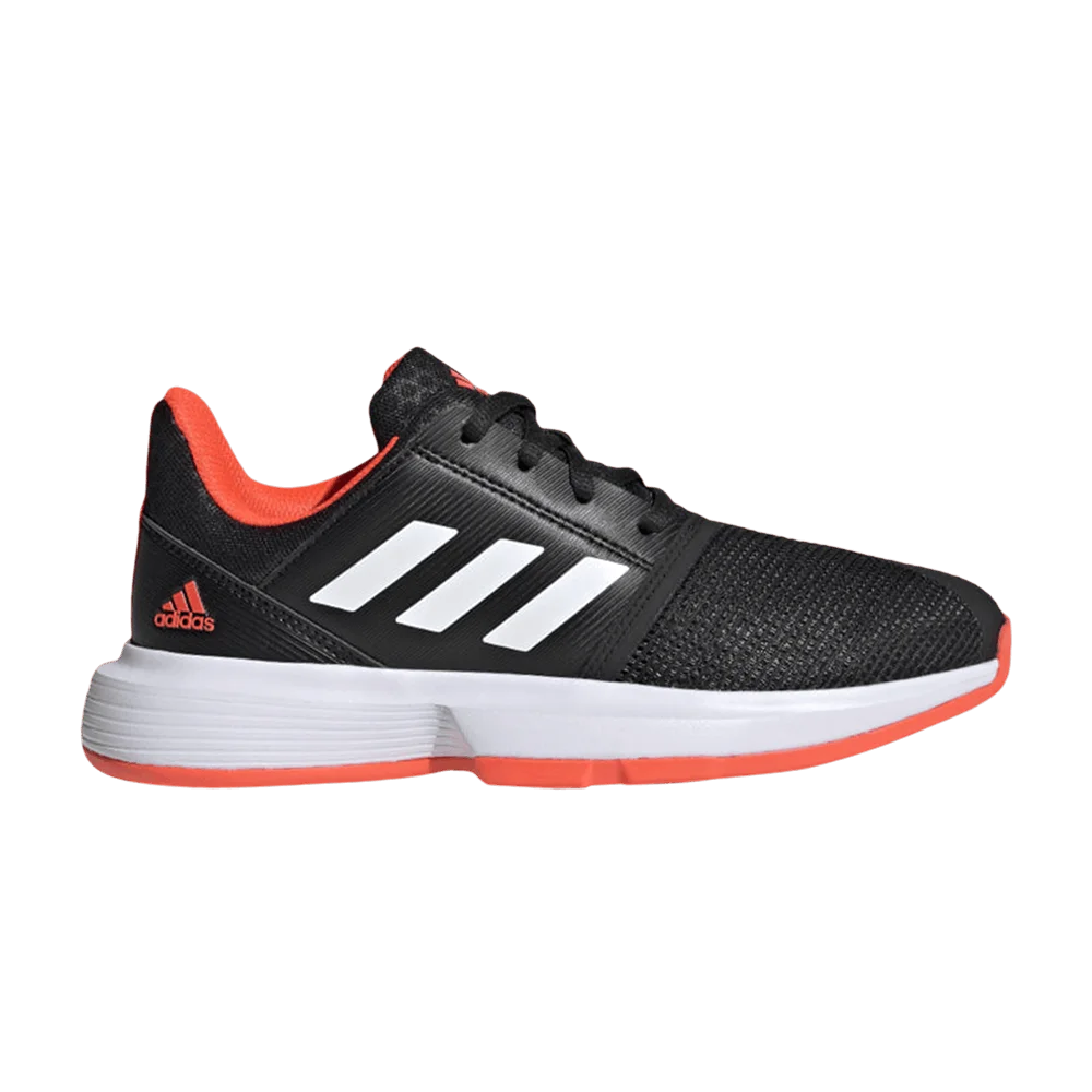 Кроссовки Adidas CourtJam J 'Black Solar Red'