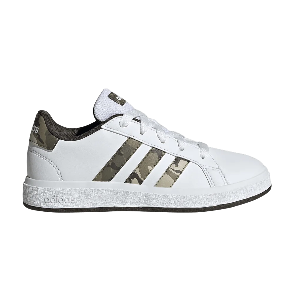 Кроссовки Adidas Grand Court 2.0 K 'Olive Camo'