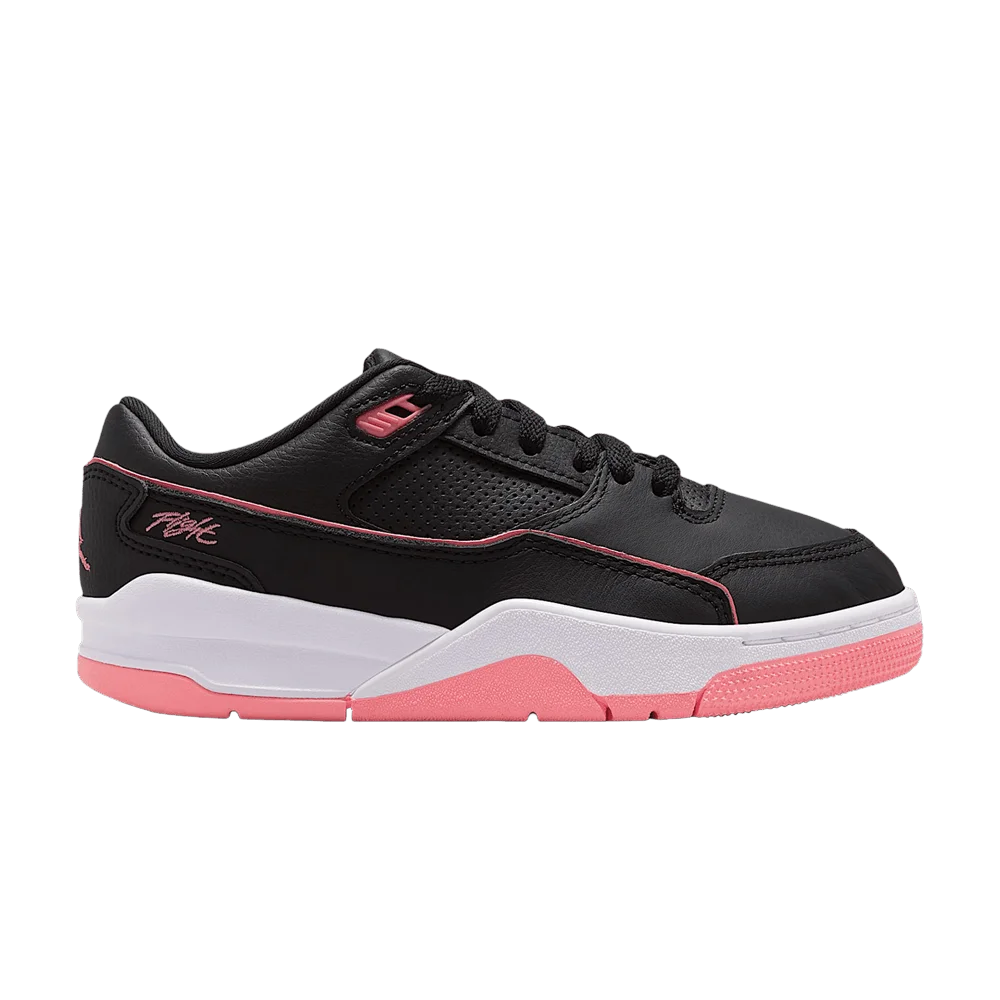 Кроссовки Air Jordan Flight Court GS 'Black White Pink Gaze'