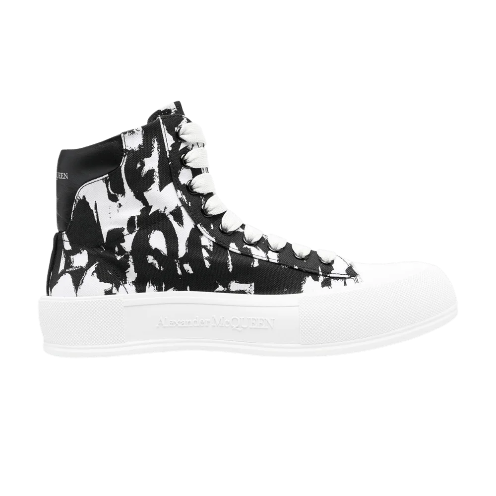 Кроссовки Alexander McQueen Deck Plimsoll High 'Graffiti'