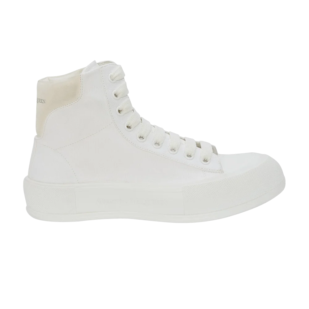 Кроссовки Alexander McQueen Deck Plimsoll High 'White'