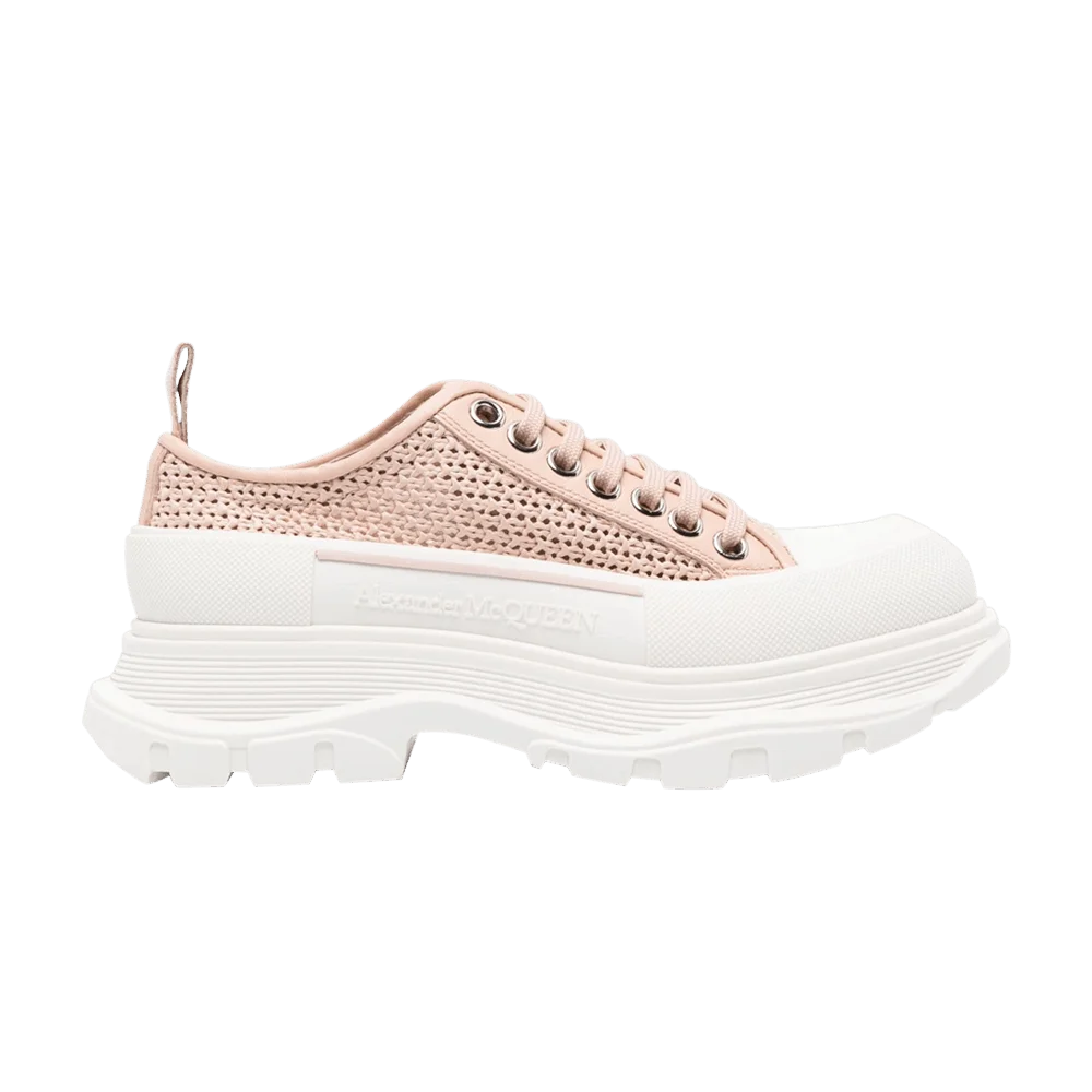Кроссовки Alexander McQueen Wmns Deck Plimsoll 'Rose Gold Raffia'