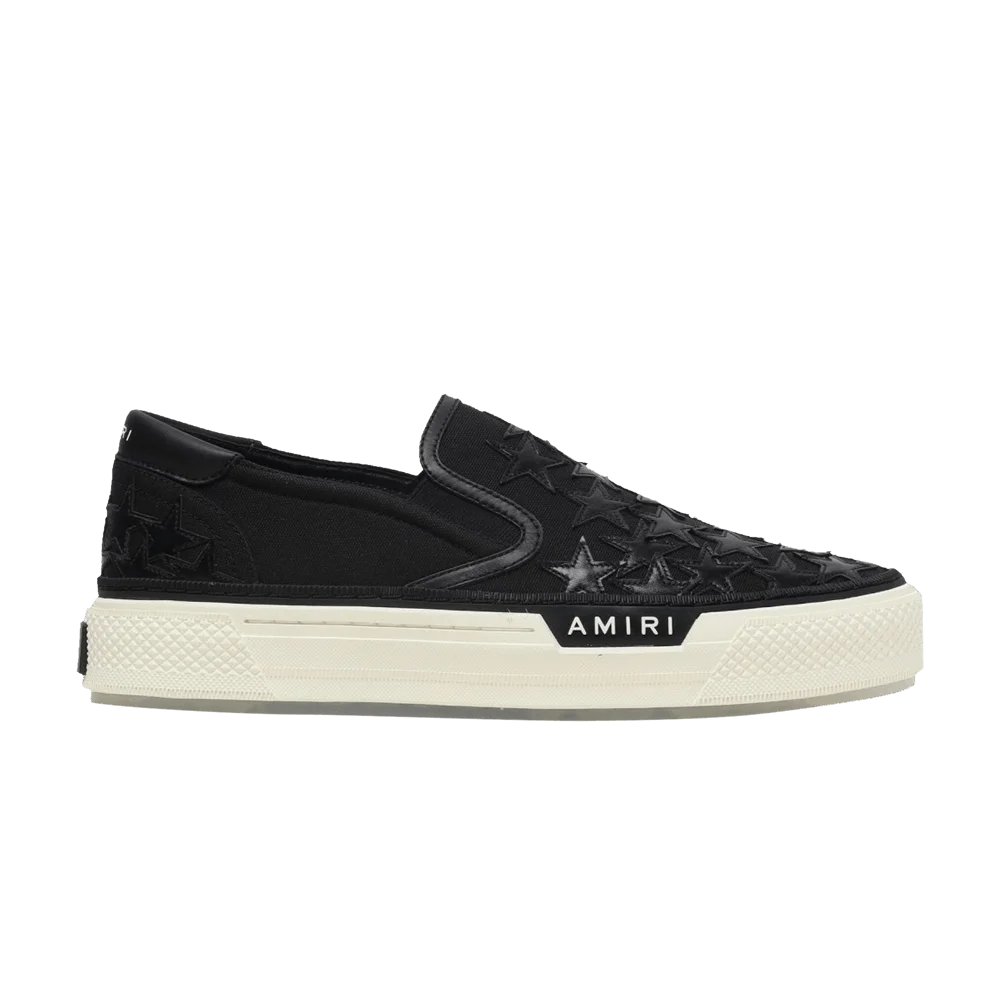Кроссовки Amiri Stars Court Slip-On 'Black'