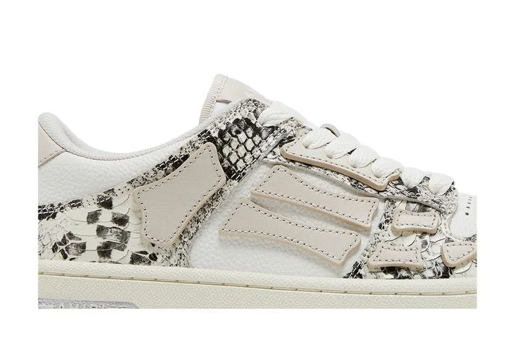 Кроссовки Amiri Wmns Skel Top Low 'Alabaster Snakeskin'