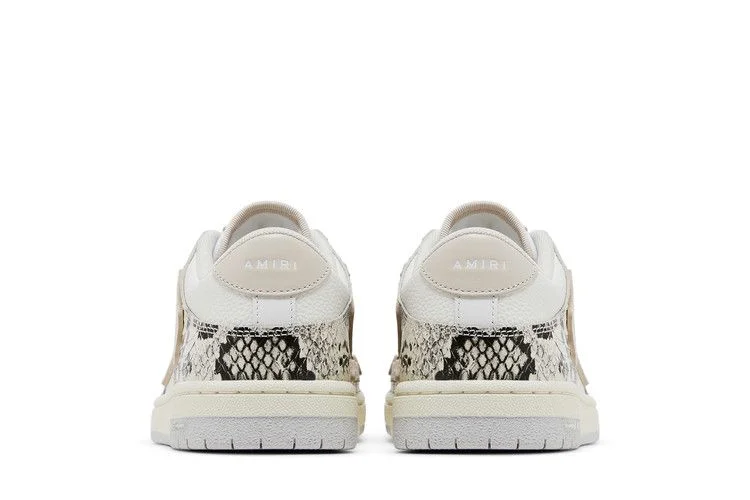 Кроссовки Amiri Wmns Skel Top Low 'Alabaster Snakeskin'