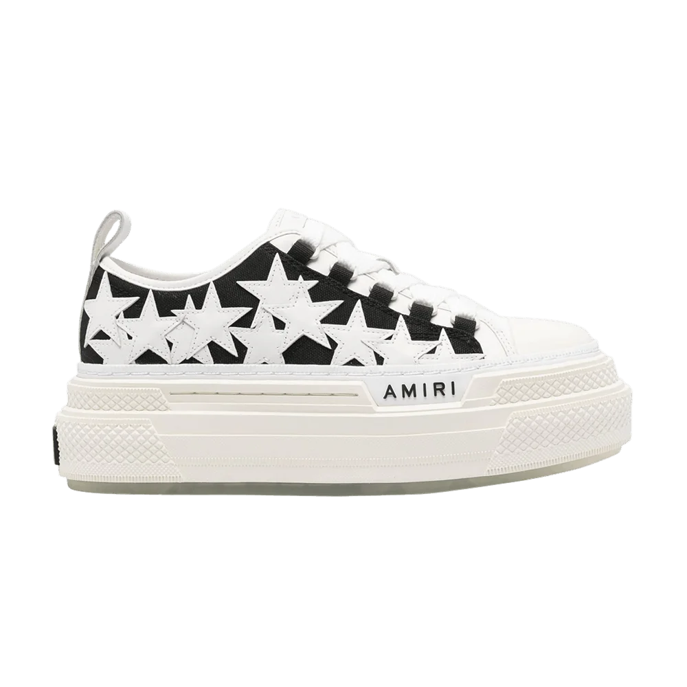 Кроссовки Amiri Wmns Stars Platform Court Low 'Black White'