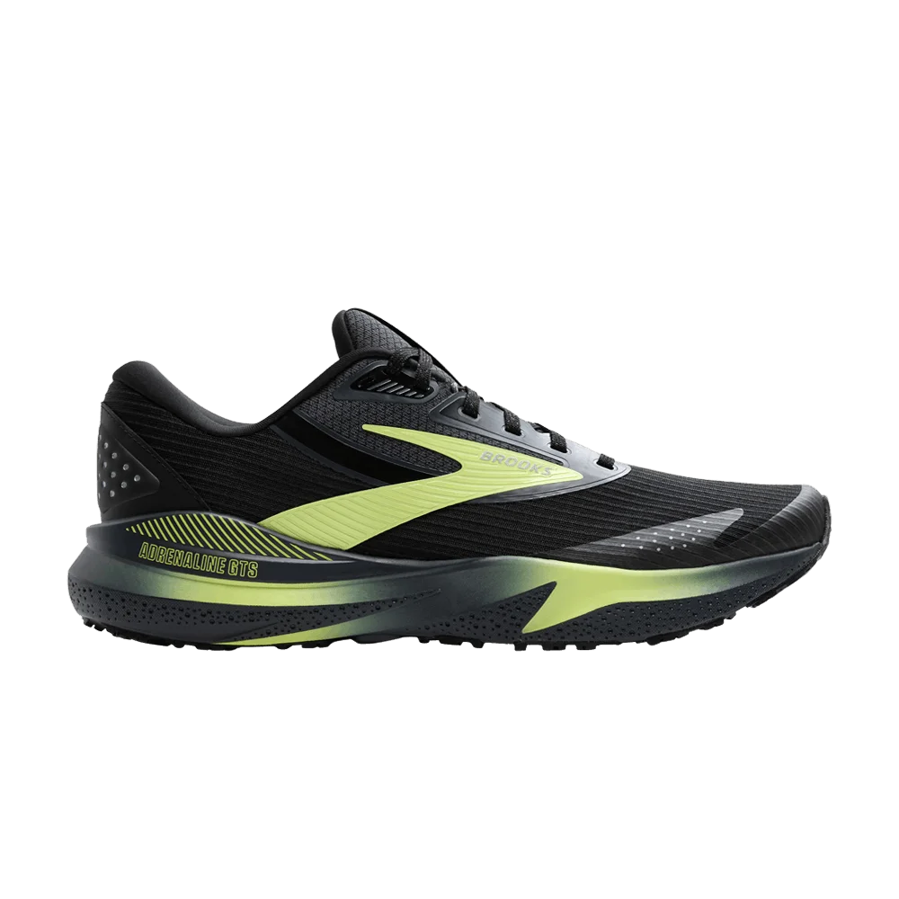 Кроссовки Brooks Adrenaline GTS 24 Weatherized 'Black New Yellow'