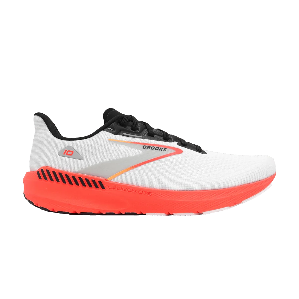Кроссовки Brooks Launch GTS 10 'White Fiery Coral'