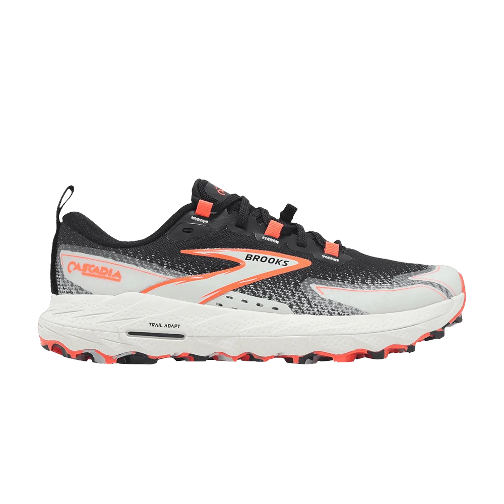 Кроссовки Brooks Wmns Cascadia 18 'Black Blue Wash Flame'