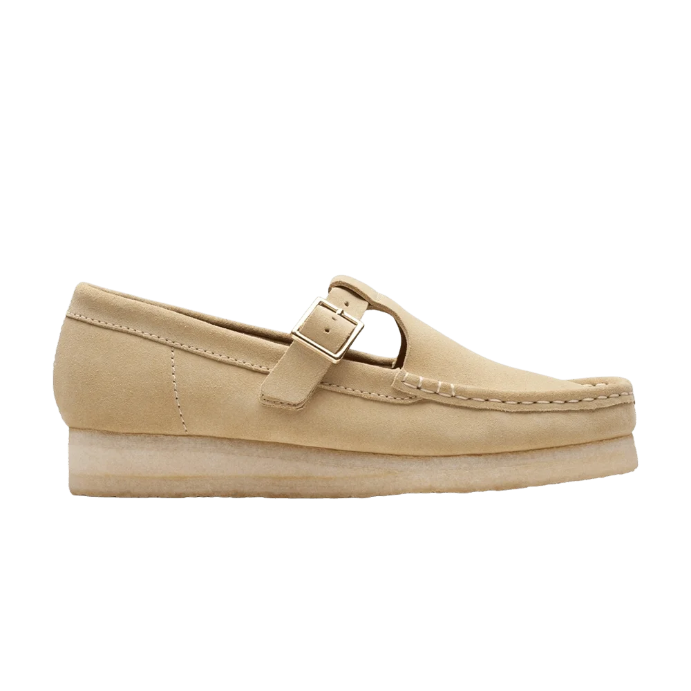 Кроссовки Clarks Wmns Wallabee T Bar 'Maple Suede'