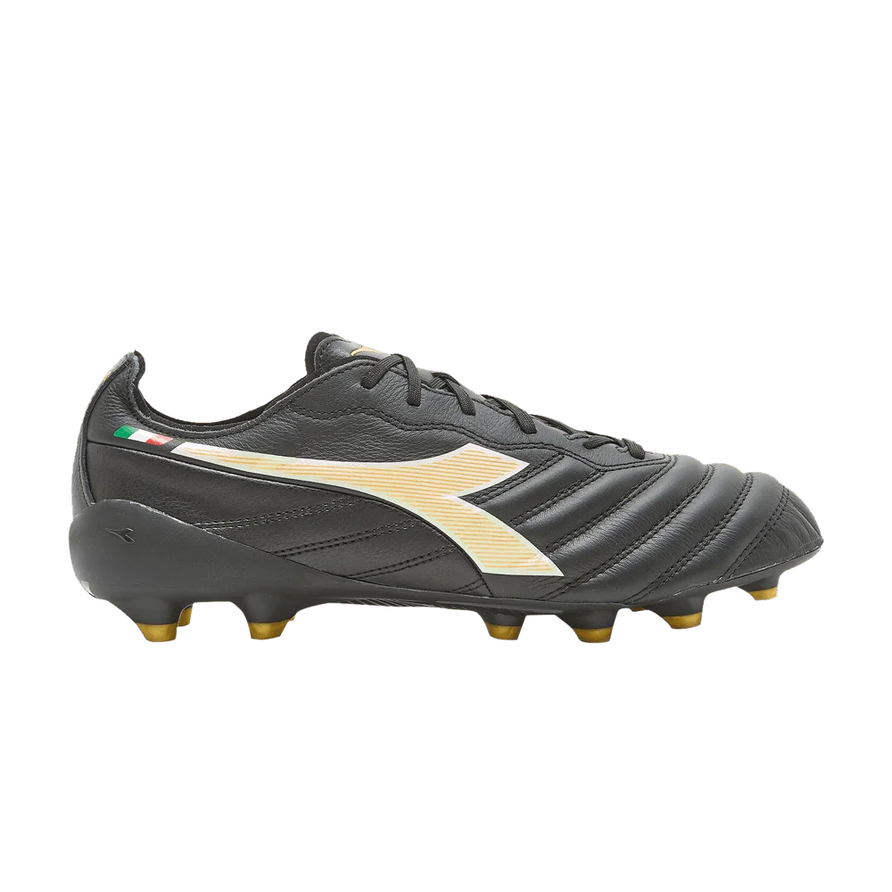 Кроссовки Diadora Brasil Elite 2 Tech Made in Italy LPX 'Black Gold'