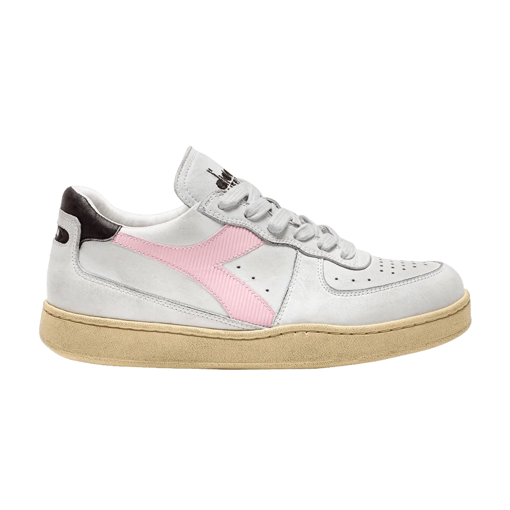 Кроссовки Diadora Mi Basket Low Used 'White Parfait Pink'